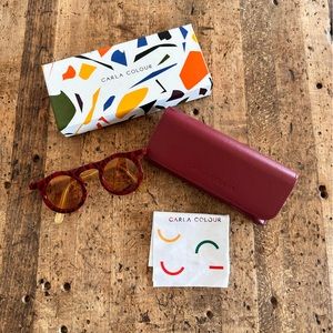 Carla Colour Lind Red Tortoise Shell Animal SUNGLASSES